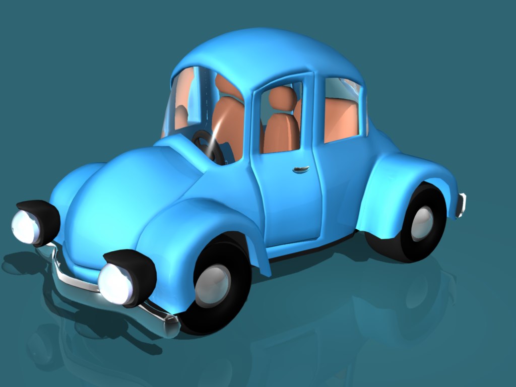 Cartoon style city car 3D model - TurboSquid 1480685