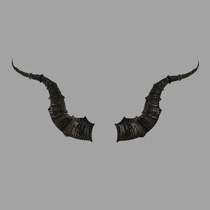 demon horns 3D model