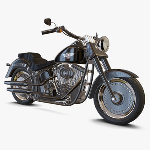 custom motorcycle 3D model
