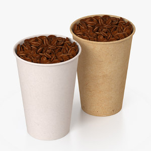 coffee cup paper 3D