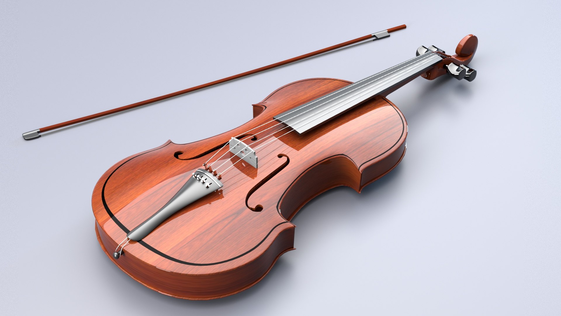 Violin 3d Turbosquid 1485239