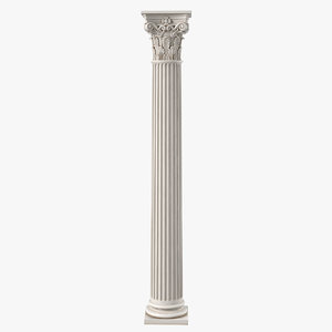 corinthian greek ancient column model
