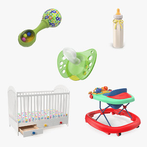 childcare products 2 child 3D model