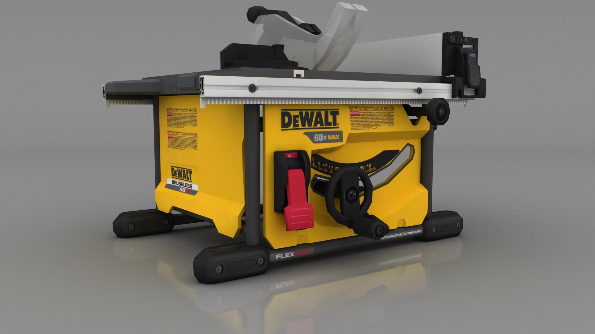 Dewalt table saw dcs7485t1 3D model TurboSquid 1485585