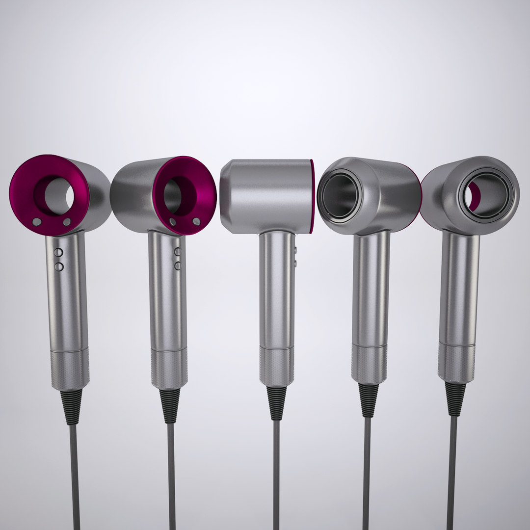 3D model dyson hair dryer TurboSquid 1485727