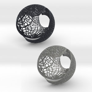 decorative leaf spherical 3D model