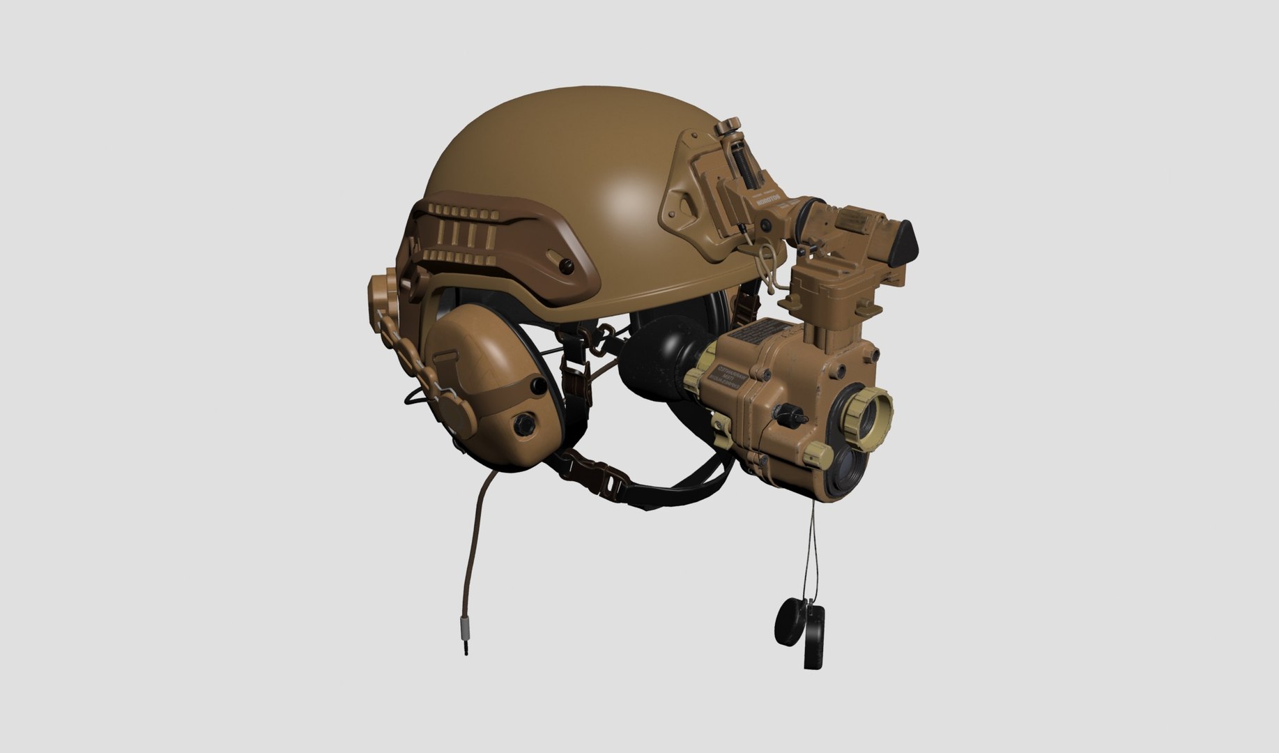 3D tactical helmet night vision model TurboSquid 1485862