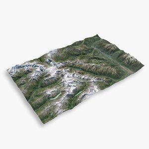 3D mountain matterhorn large terrain