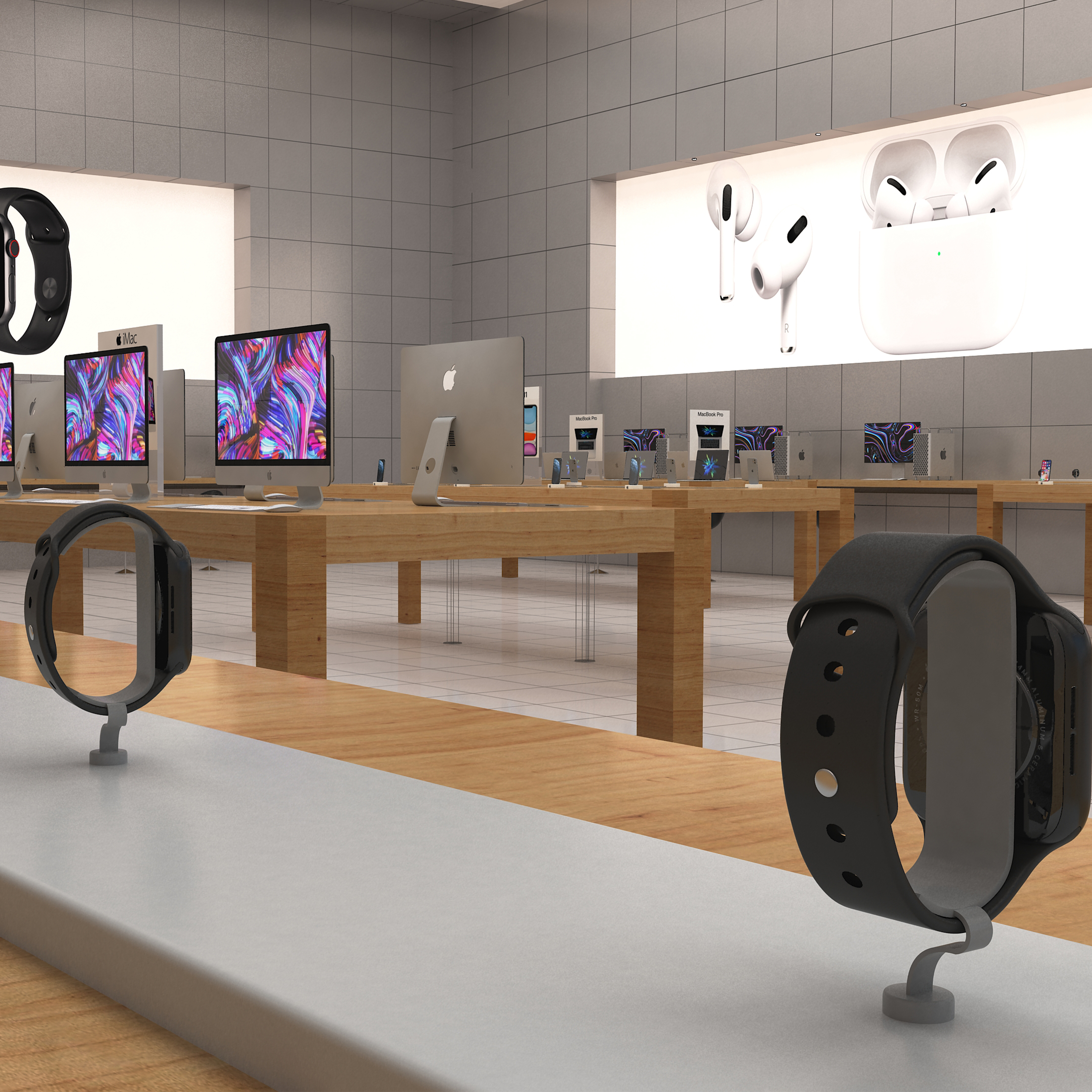 3d Apple Store Model Turbosquid 1485940