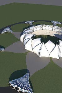 arena architectural stadium 3D model