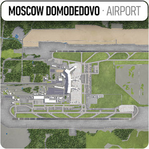 3D model domodedovo moscow airport