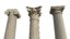 columns greek order doric 3D model