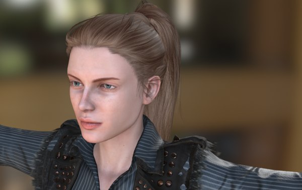 3D female character