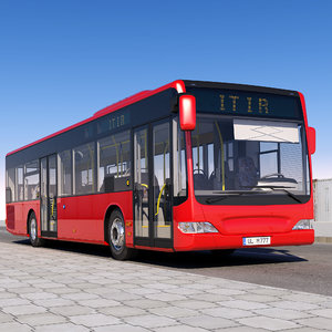 3D city bus model