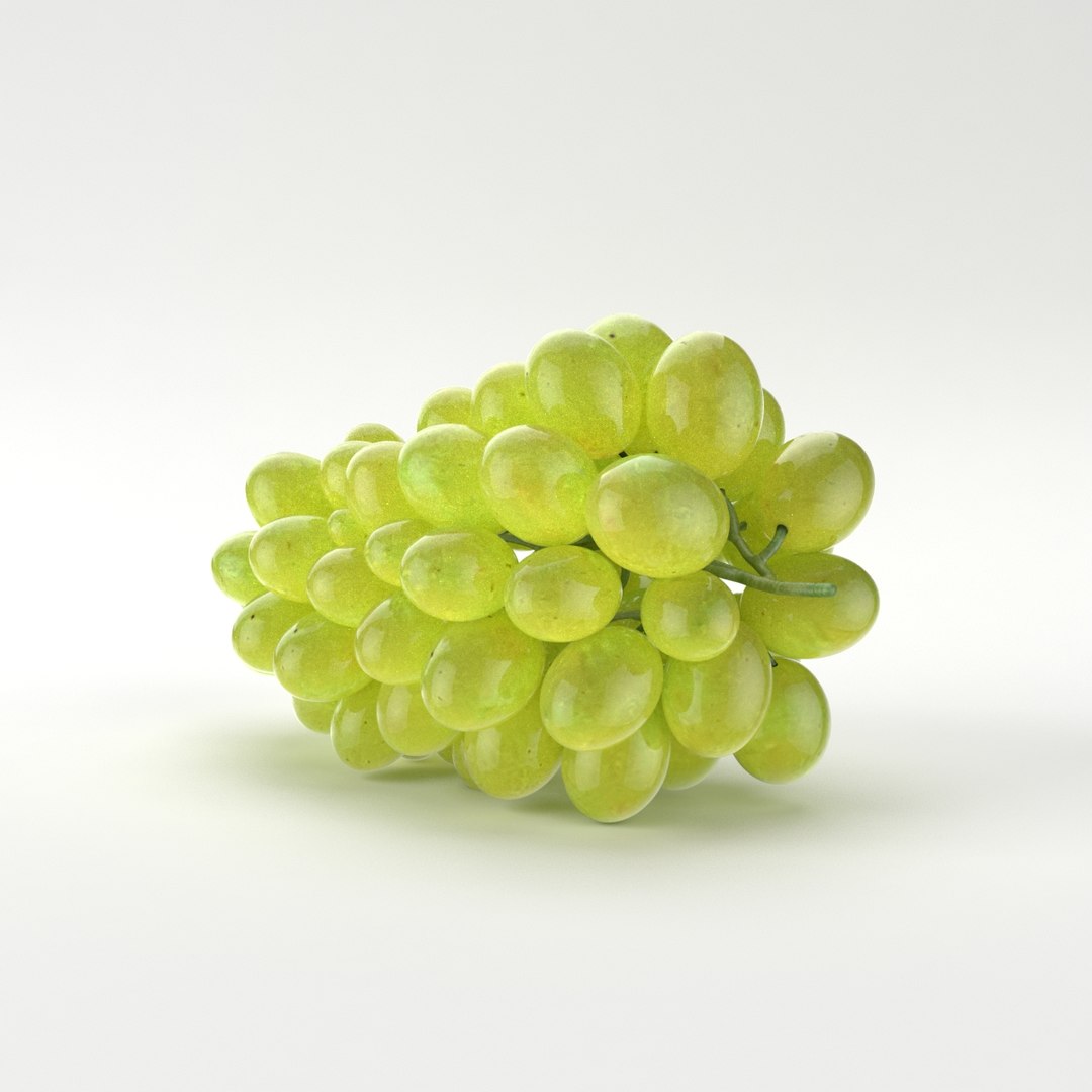 Grapes realistic 3D model TurboSquid 1486143