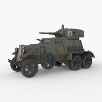 BA 6 Armored Car Vray