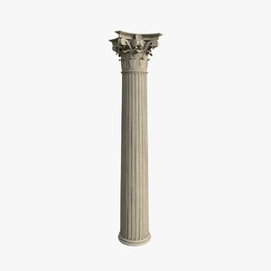 corinthian column 3D model
