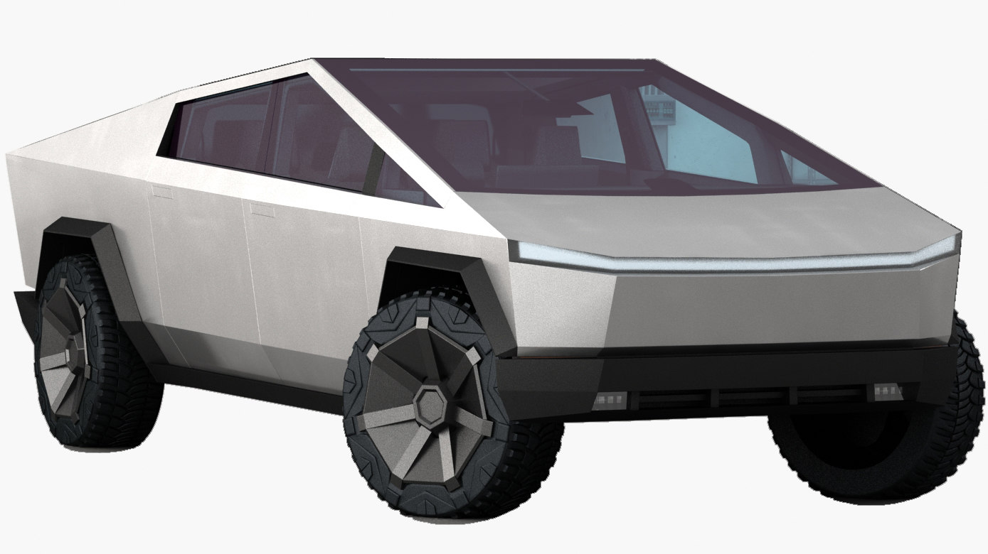 3D tesla cybertruck 2020 opening model TurboSquid 1486479