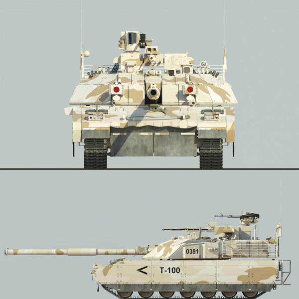 T 100 Tank Model Turbosquid 1486557