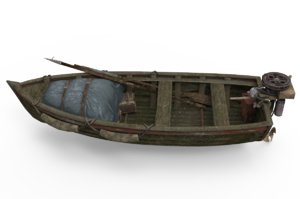 3D old boat