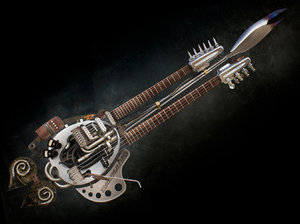 warrior doof guitar 3D model