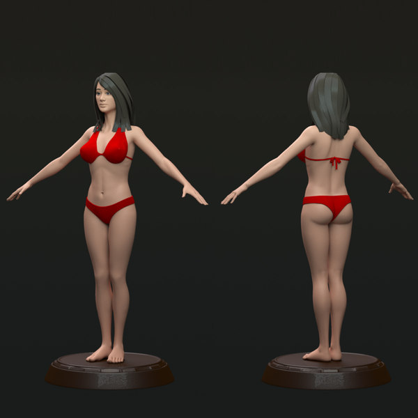 3d modeled body female