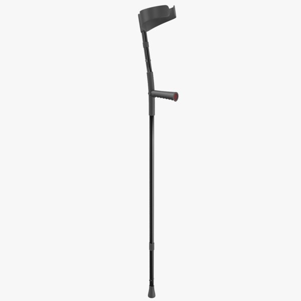 3D crutches cane model