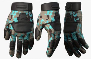3D gloves protection model