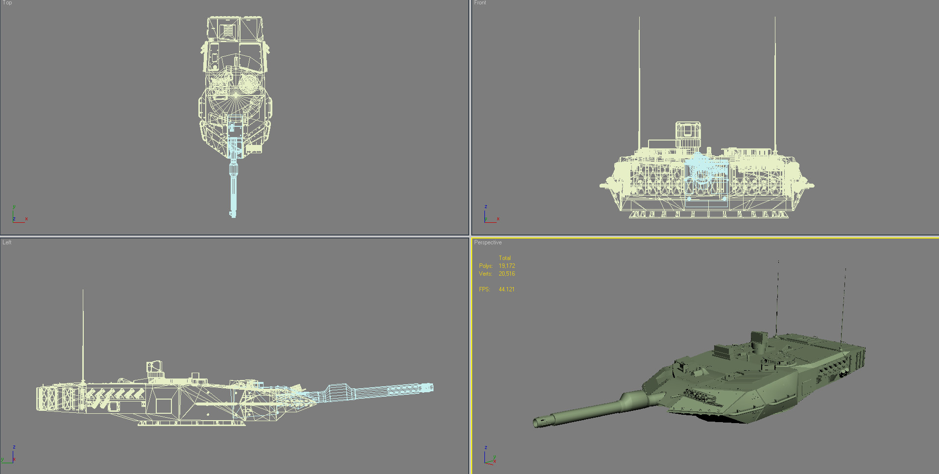 3D german leopard 2a6 turret - TurboSquid 1486768