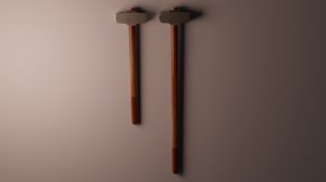 3D hammer tool model