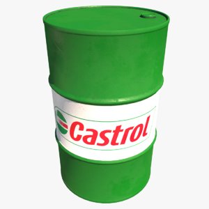 barrel castrol oil 3D model