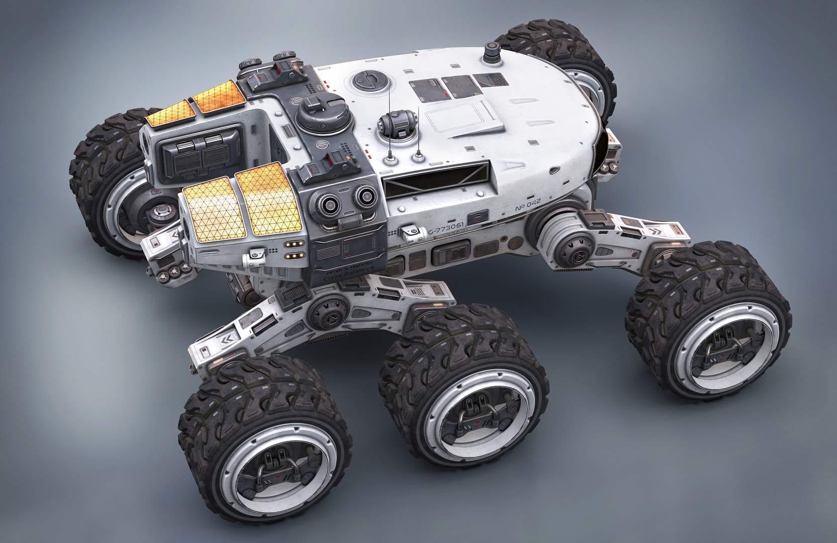 Mars rover white 3D - TurboSquid 1487017