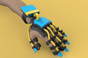 smart glove exoskeleton 3D model