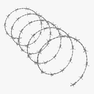 3D realistic barbed wire 03
