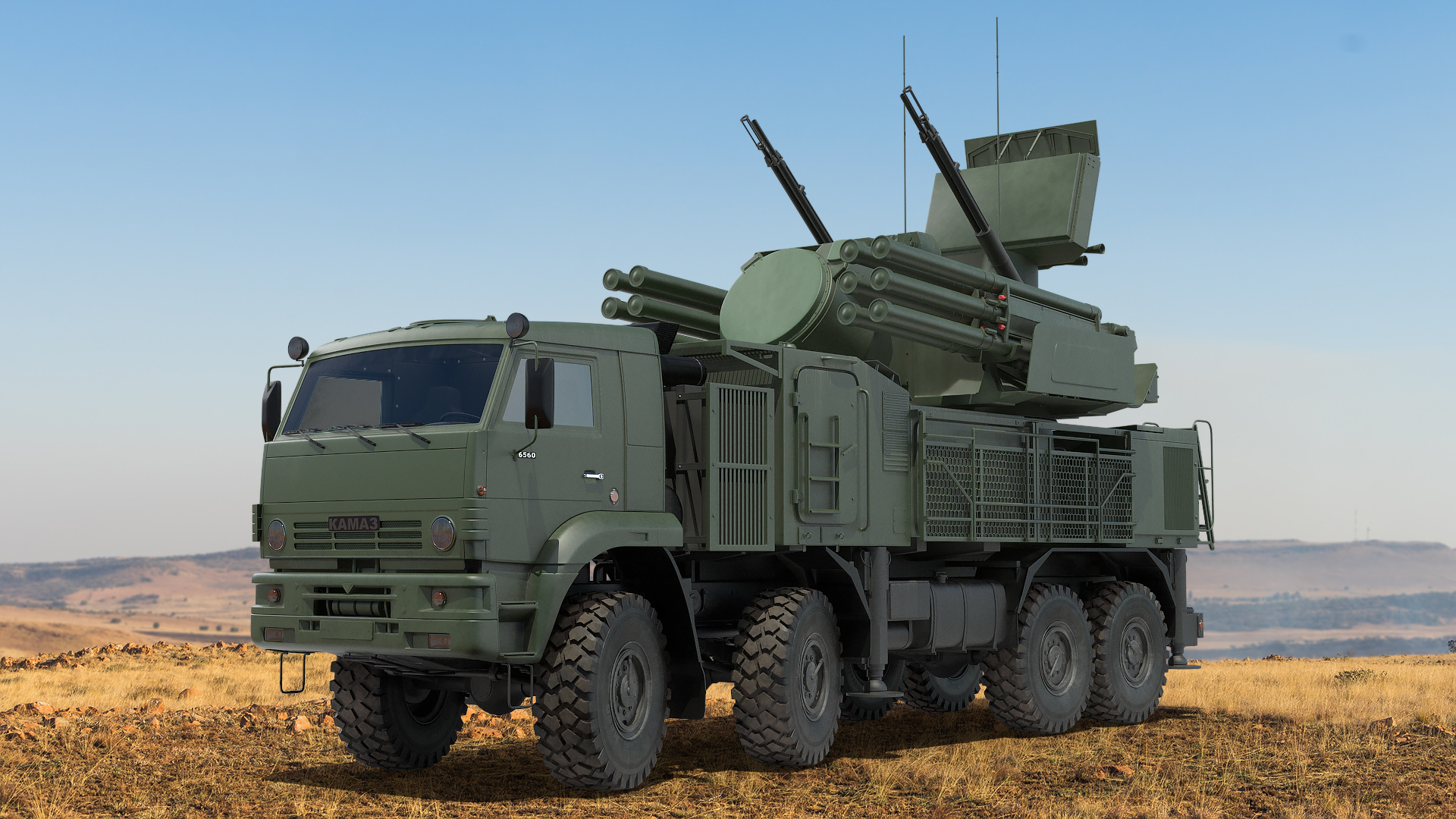 Pantsir S1 SA-22 Galgo Sujo Rigged Modelo 3D - TurboSquid 1487231