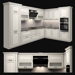 corner kitchen 3D model