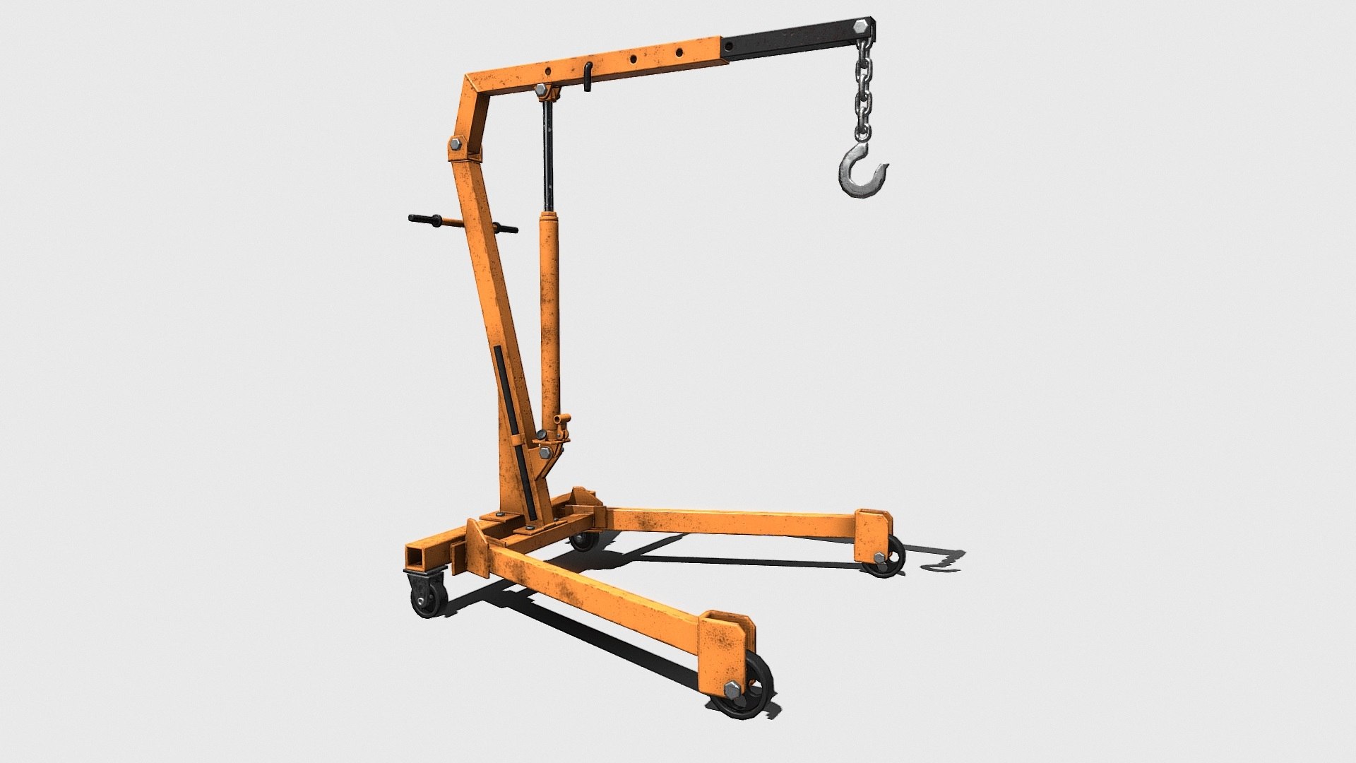 orange toy crane