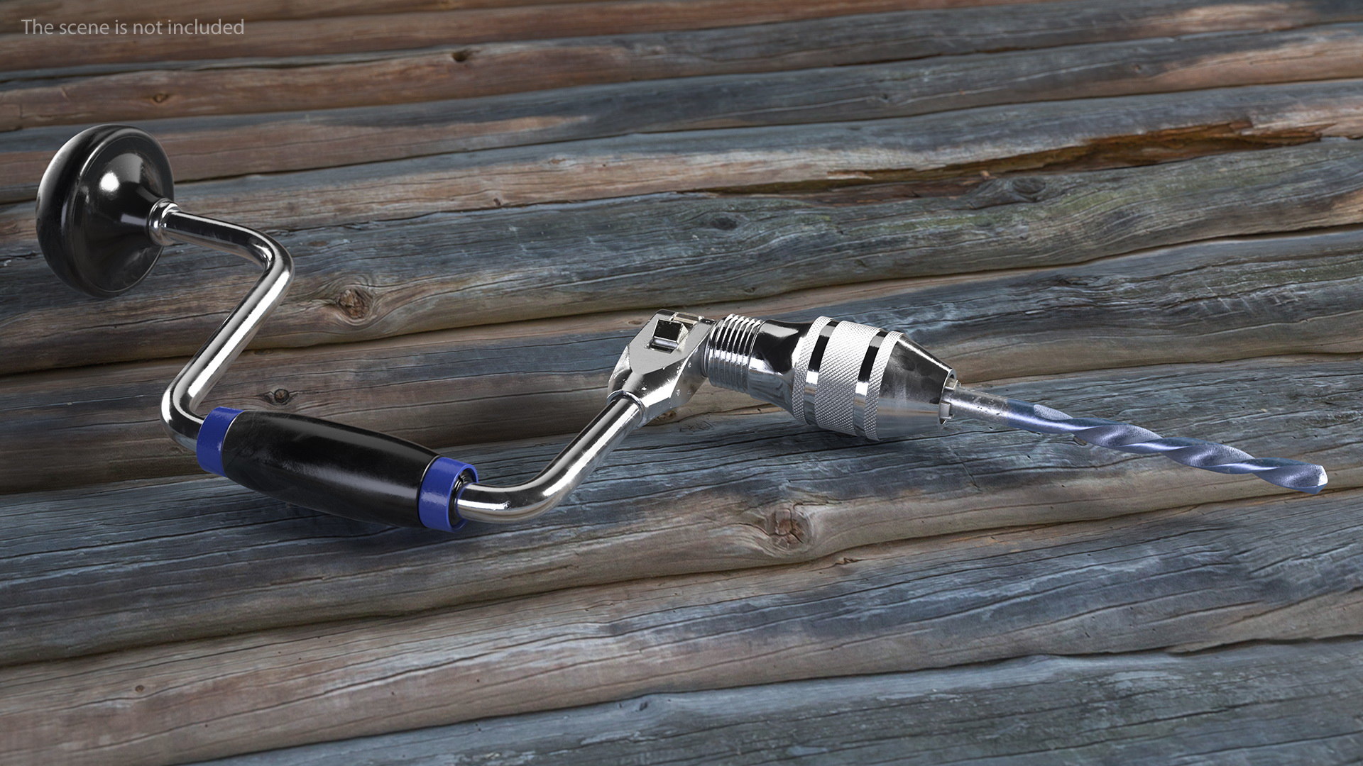 3D hand brace drill generic TurboSquid 1487229