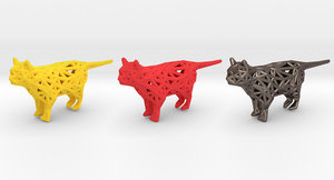3D cat pets print model