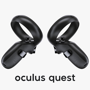 3D model oculus quest controllers