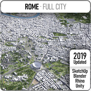 3D rome italy city model