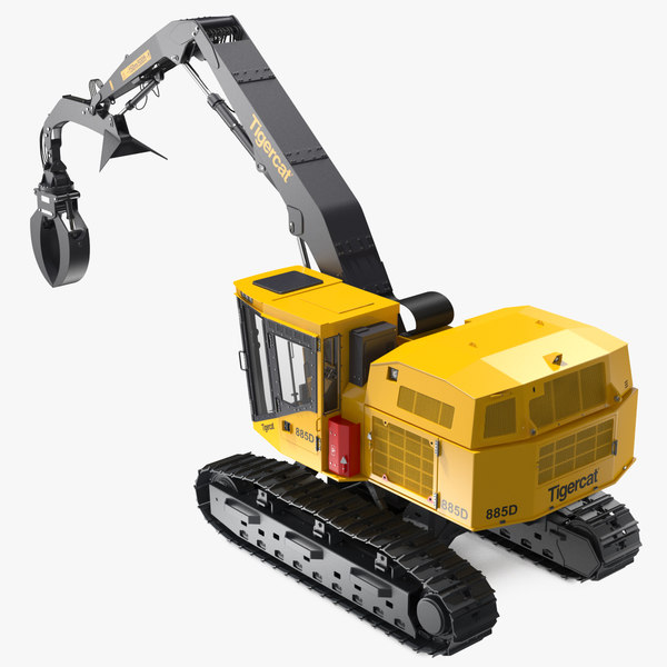 Modele 3d De Chargeuse A Fleche Articulee Tigercat 855d Turbosquid 1487523