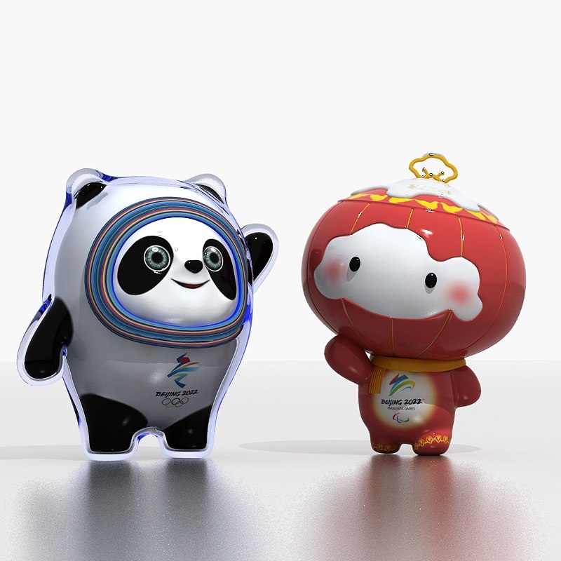 3D mascots beijing winter olympic model TurboSquid 1487514