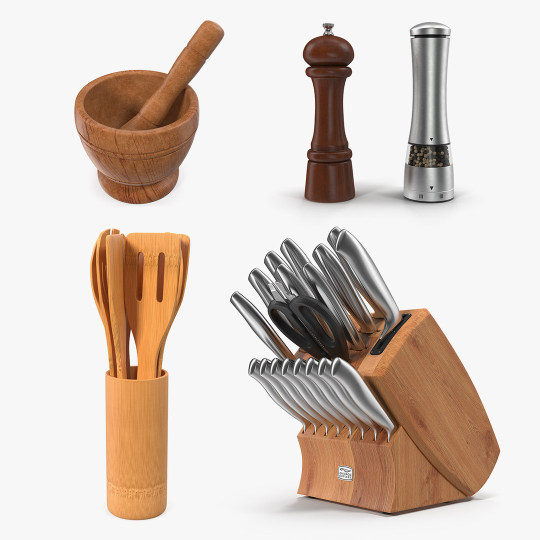 Kitchenware kitchen utensils 3D model - TurboSquid 1487799