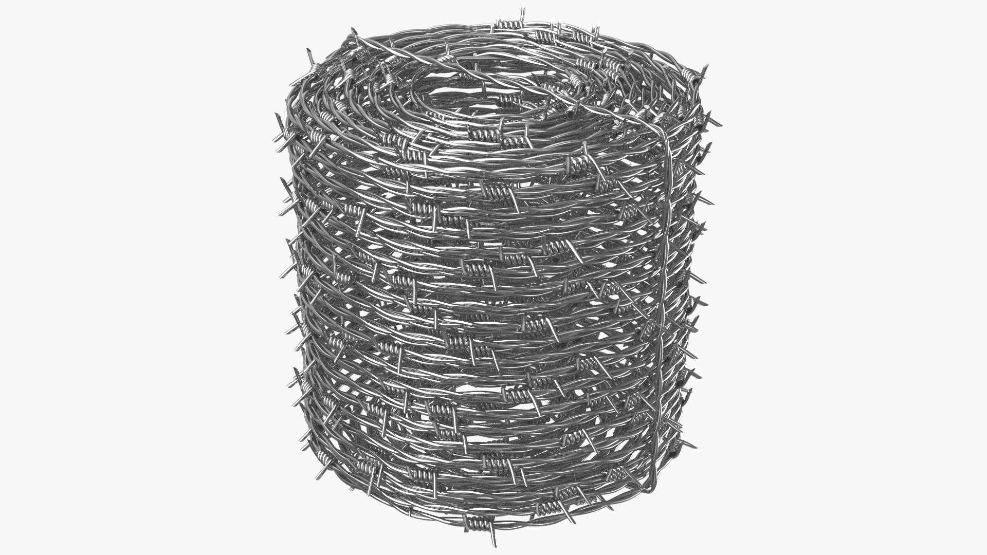 3D realistic barbed wire model TurboSquid 1484256