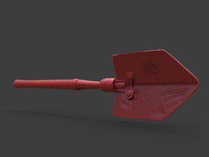 3D old steampunk shovel printing model