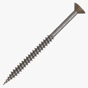 3D model steel 10 gauge wood screw