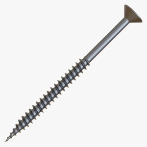 chrome 10 gauge wood screw model