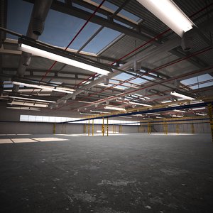 large warehouse - production 3D