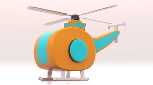 toy helicopter cartoon model